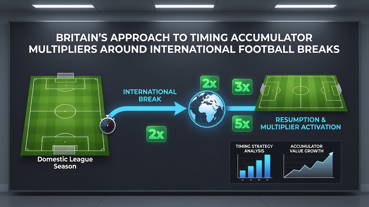 UK bookmakers reviewing accumulator multiplier schedules during international football breaks