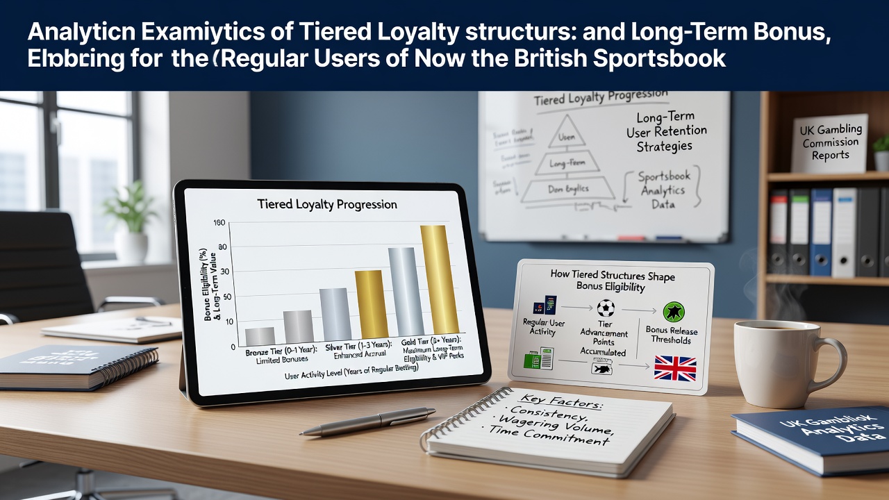 Illustration of tiered loyalty levels in UK sportsbooks showing progression from basic to elite rewards