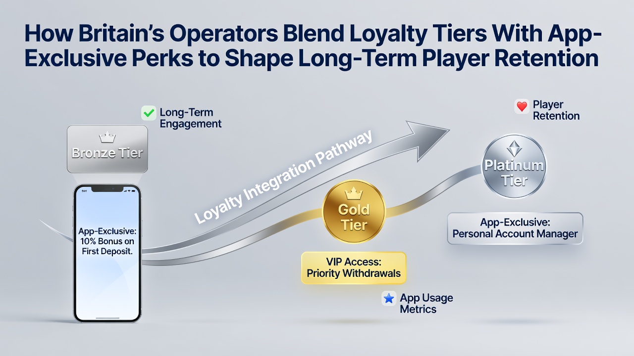 UK betting app dashboard displaying loyalty tier progression and exclusive mobile perks