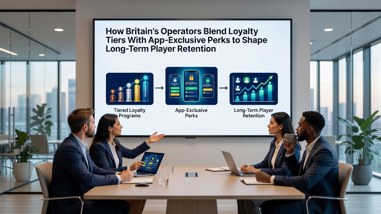 Mobile app screen showing blended loyalty rewards and exclusive betting perks for UK users