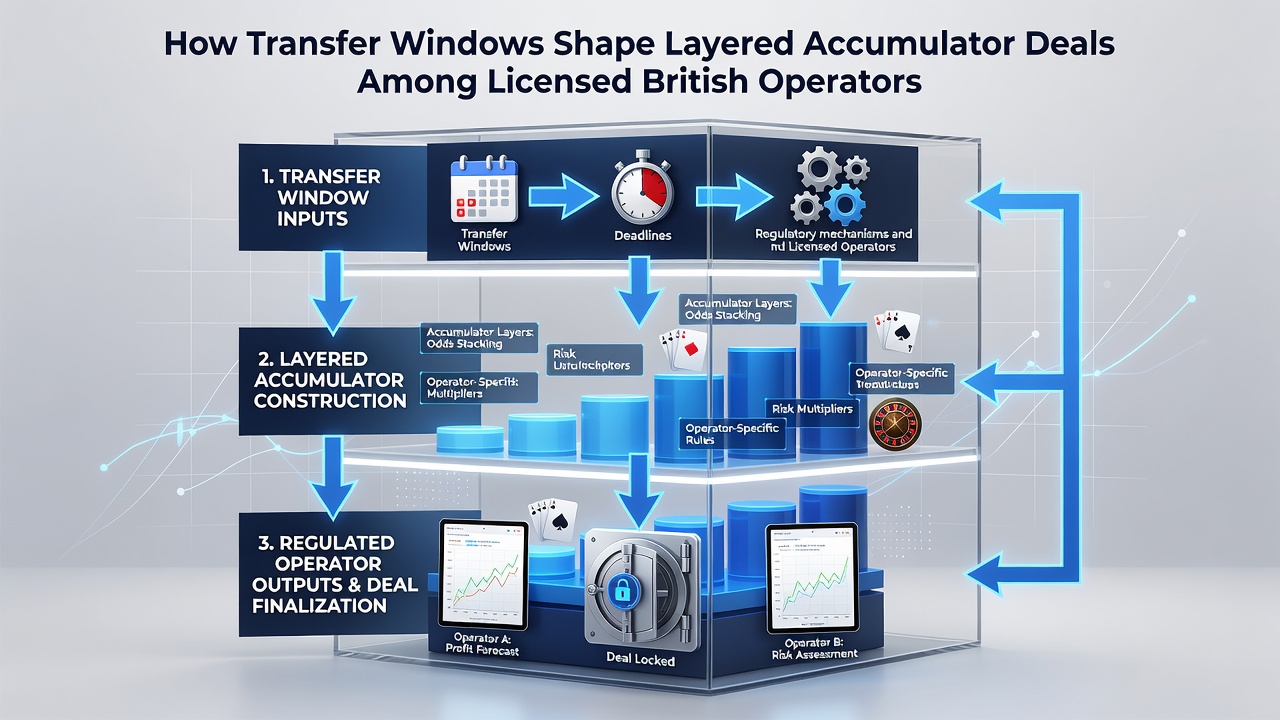 Layered accumulator betting interfaces showing transfer window promotions