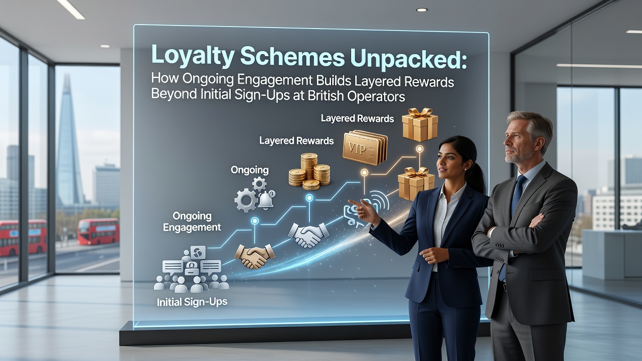 British betting operators display loyalty program interfaces showing tier progression and accumulated rewards for regular users