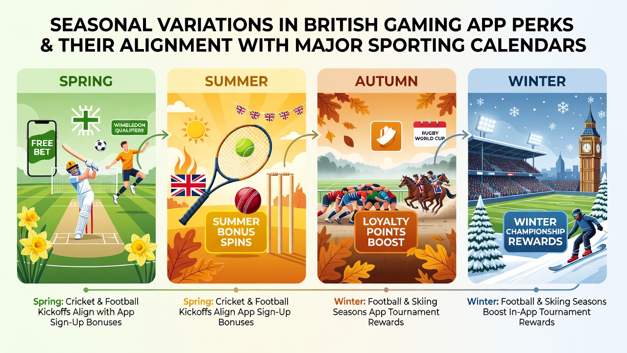 British gaming apps display seasonal promotions aligned with major sports calendars including football and tennis events
